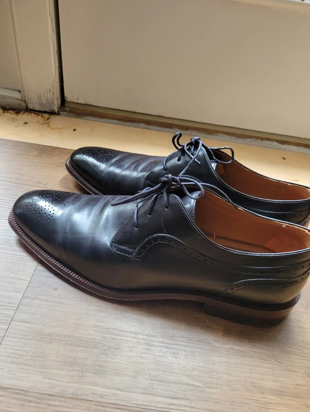 Johnston Abd Murphy Boydstun Medellion Durby Shoes Sz 12 Vguc